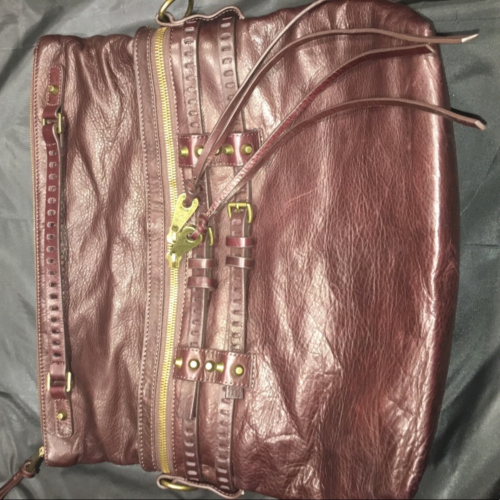 Leather shoulder bag - Picture 4 of 5